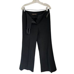 Made In France Black Pants Wide Leg Trousers by Patrick Gerard Leather Size 38/6